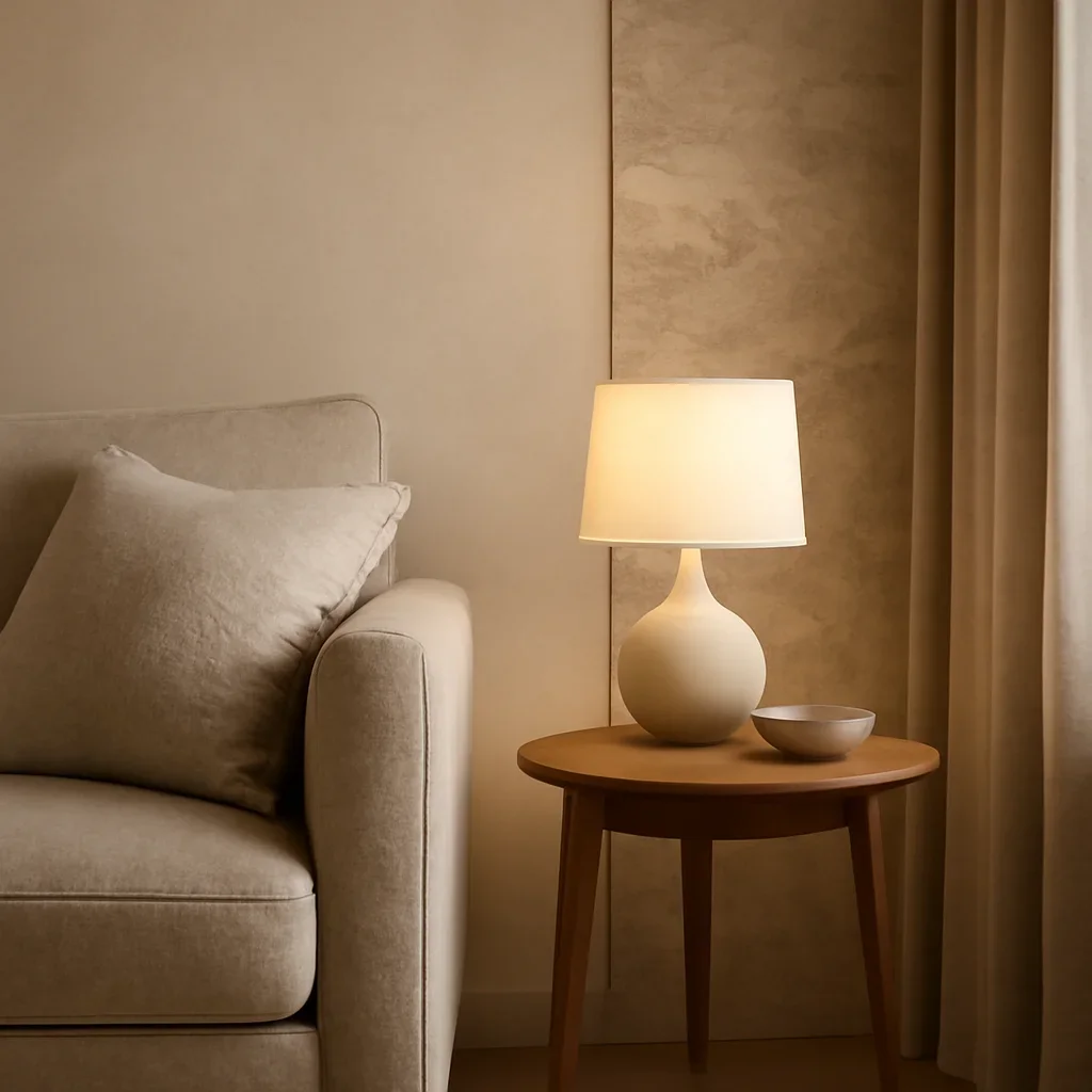 Finished interior detail connected to pricing with layered materials and lighting