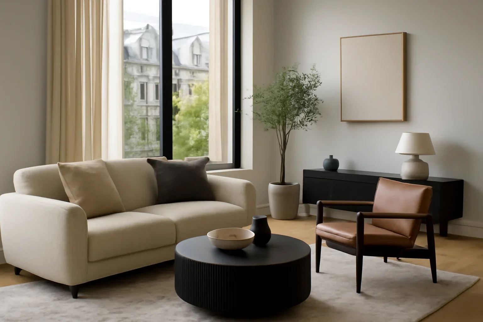 Interior design scene for residential interior design in Montreal